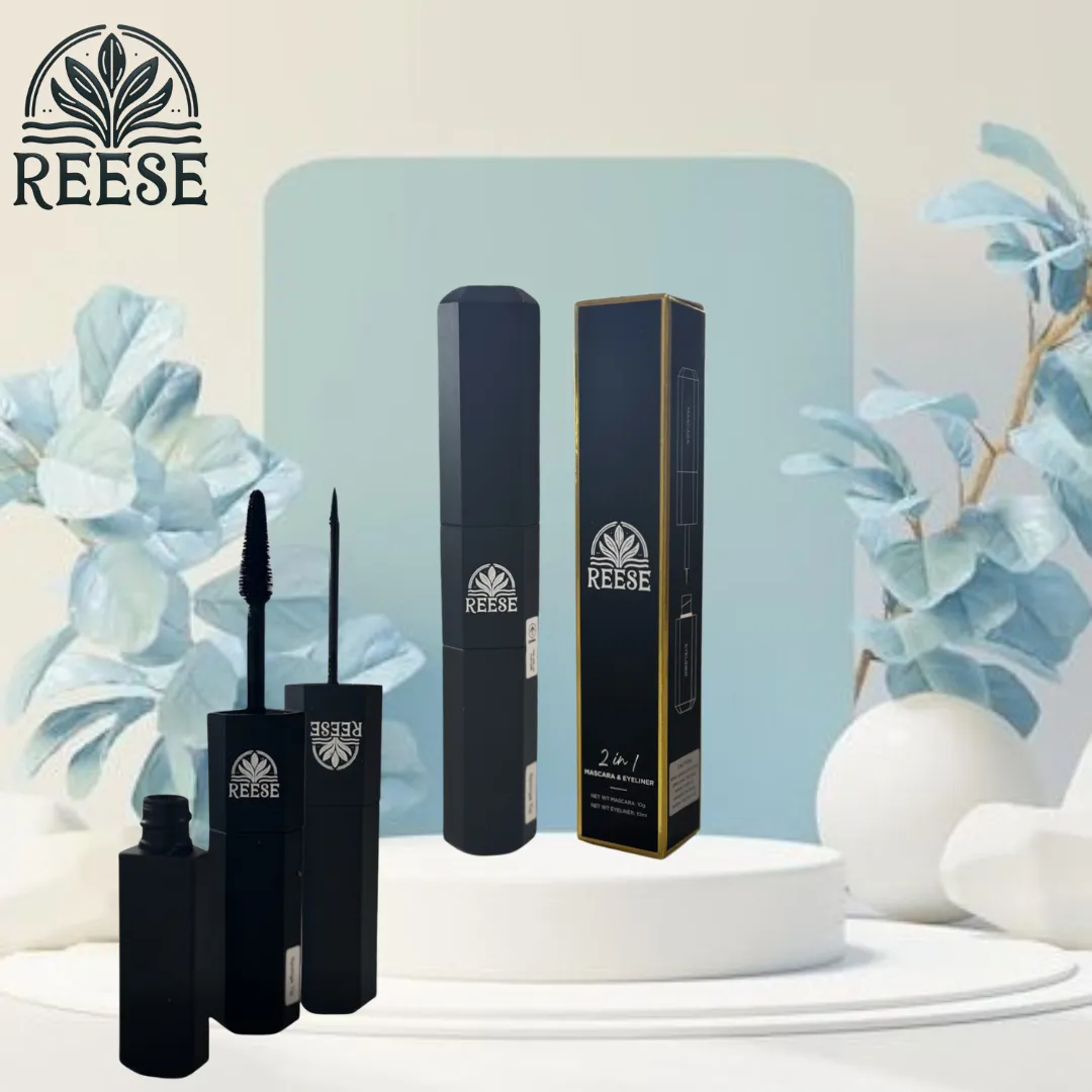 2-in-1 Mascara & Eyeliner|Bold Volume|Precise Lines |All Day Wear|Smudge-Proof|Waterproof|Perfect for Glam Look|Long Lasting|Volumizing|Lengthening|Thickening|Long-Wearing