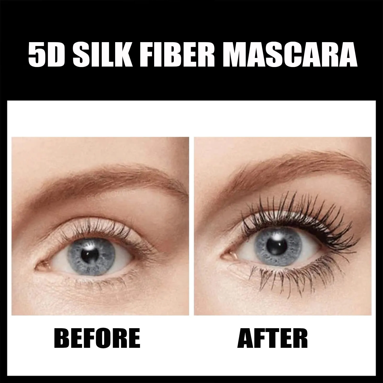 4D Silk Fibers Lashes Mascara,Exquisitely Full,Thickening Softer Fuller Lashes,Long-Lasting No Flaking Natural No Clumping,Waterproof Smudge-proof Thickening Mascara,All Day Exquisitely Full(3 PCS)