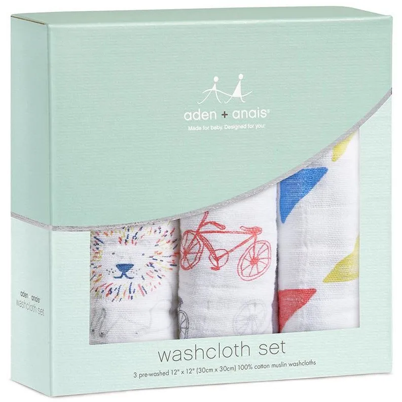 Aden and Anais - Wash Cloth Set - Leader of The Pack