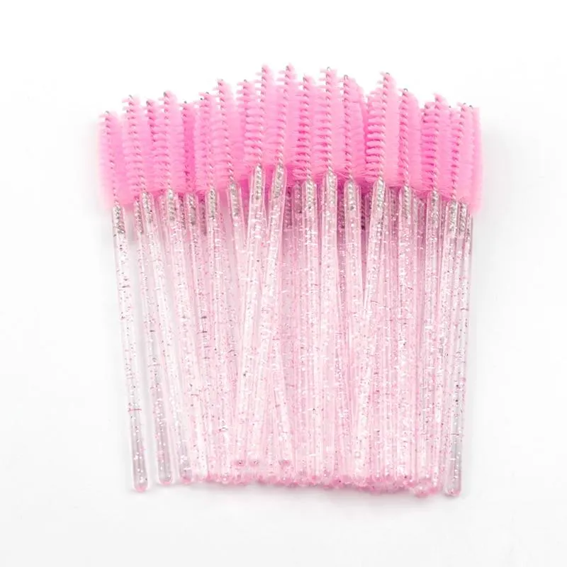 Disposable Crystal Diamond Handle Eyelash Makeup Mascara Wands