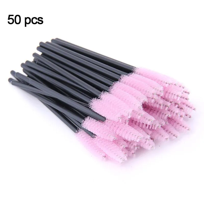 Disposable Crystal Diamond Handle Eyelash Makeup Mascara Wands