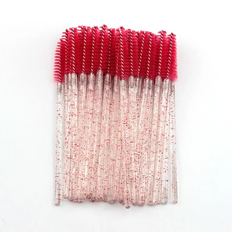 Disposable Crystal Diamond Handle Eyelash Makeup Mascara Wands
