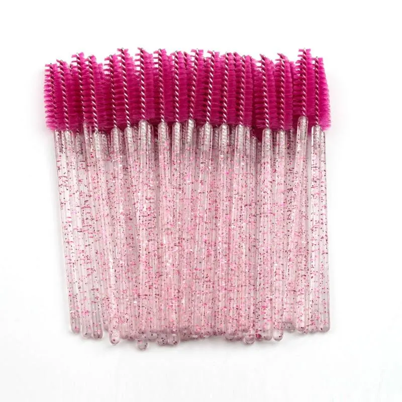 Disposable Crystal Diamond Handle Eyelash Makeup Mascara Wands