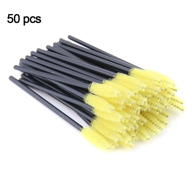 Disposable Crystal Diamond Handle Eyelash Makeup Mascara Wands