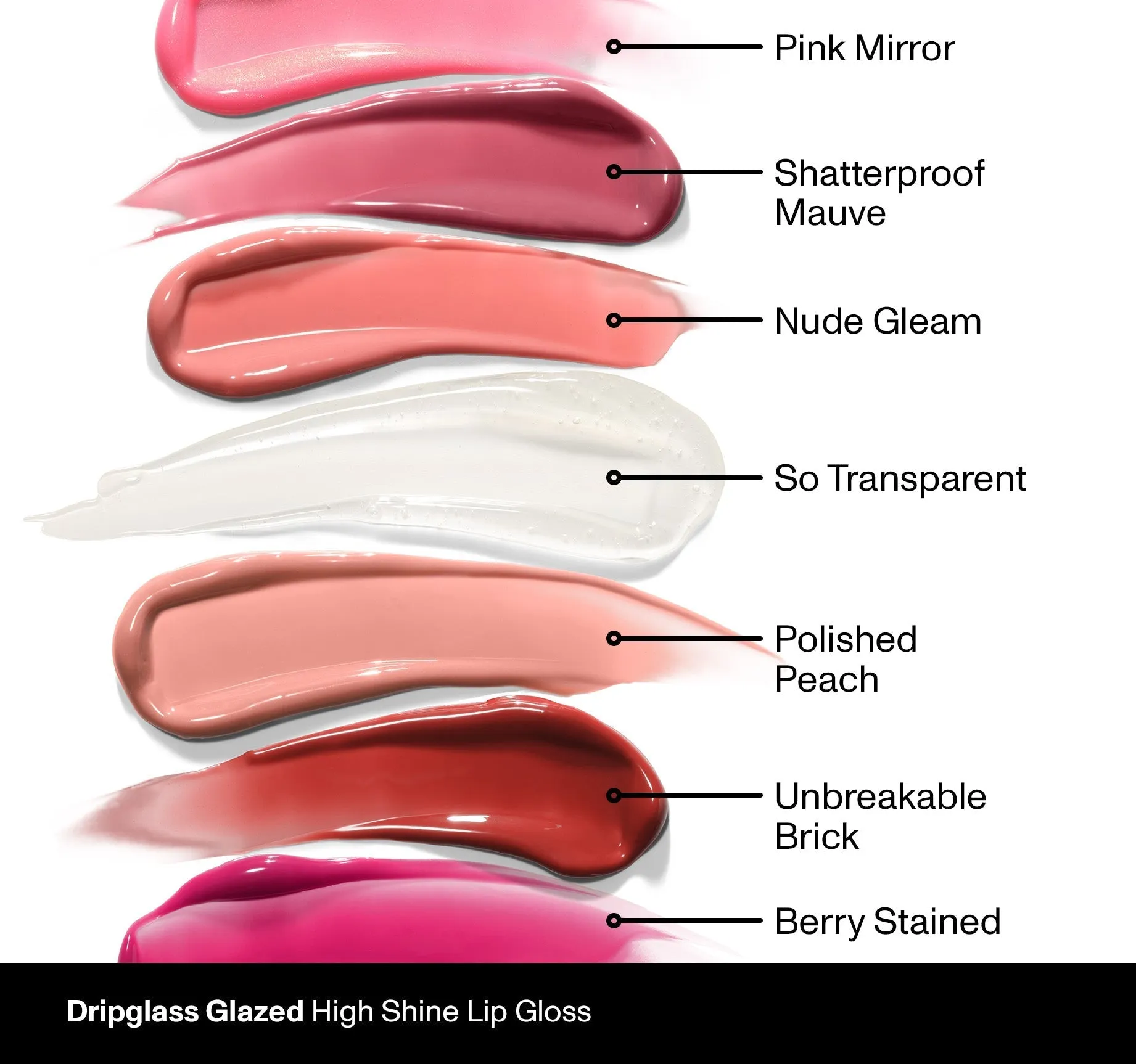Dripglass Glazed High Shine Lip Gloss - So Transparent