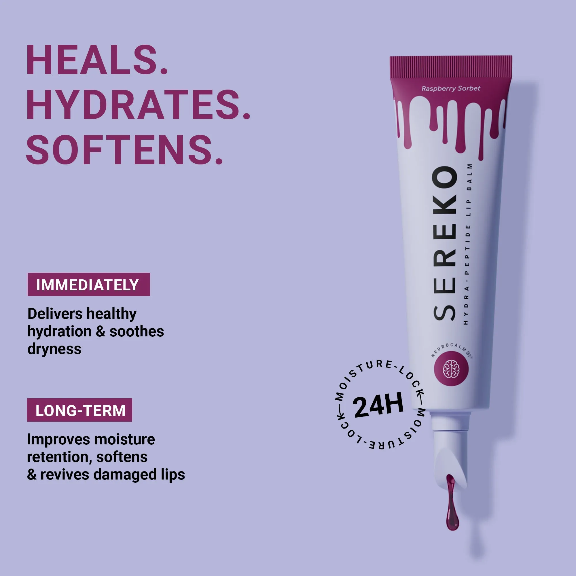Hydra-Peptide Lip Balm [Raspberry Sorbet]