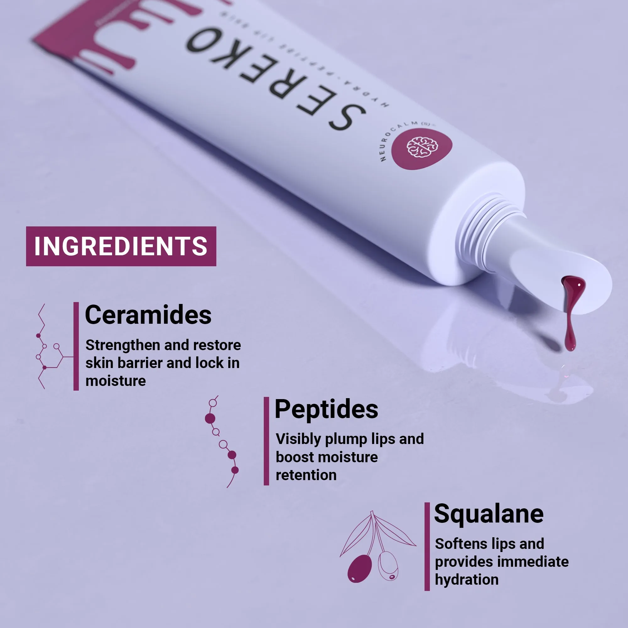 Hydra-Peptide Lip Balm [Raspberry Sorbet]