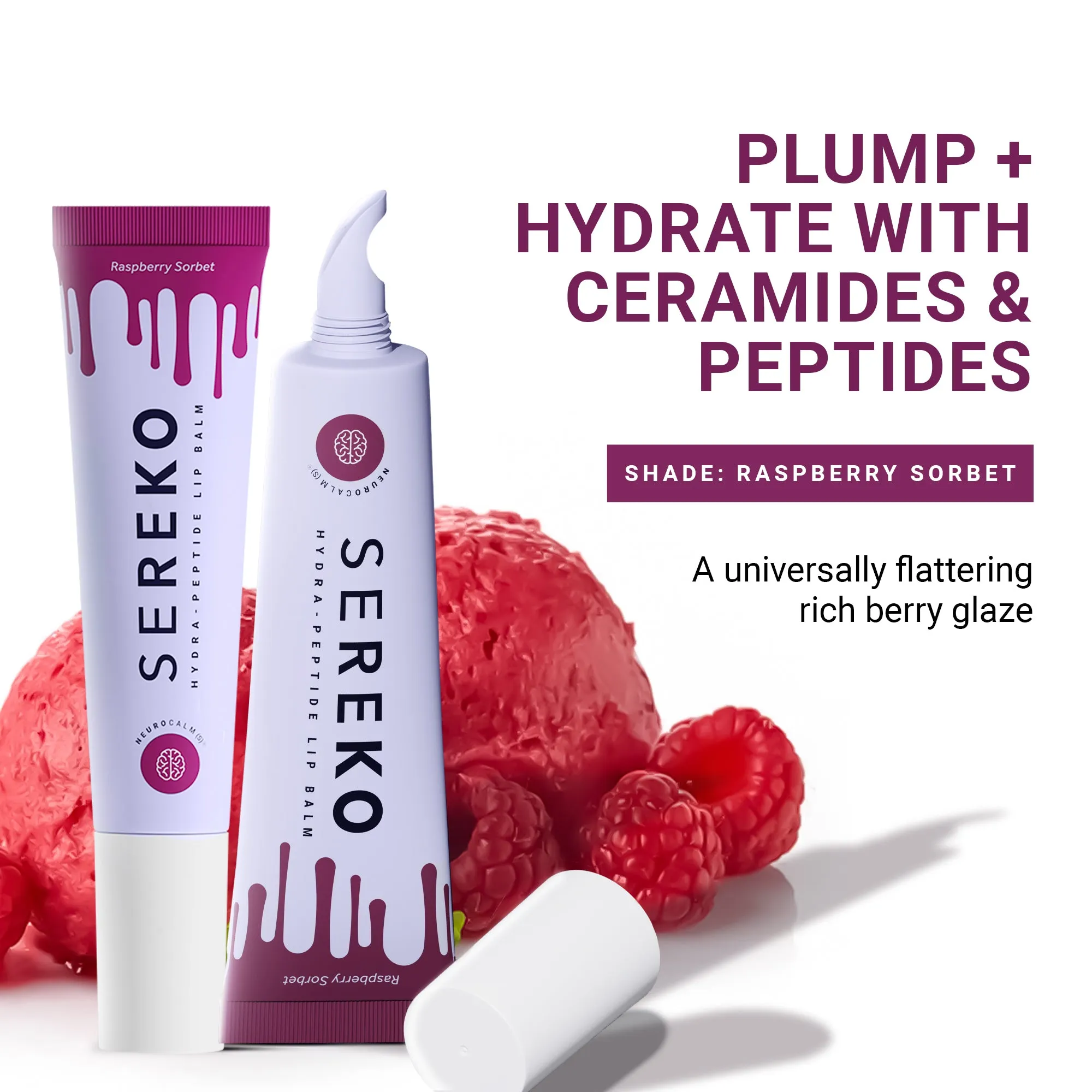 Hydra-Peptide Lip Balm [Raspberry Sorbet]