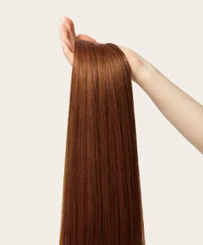 Rich Auburn, 20" Seamless Clip-In Hair Extensions, M30/130 | 180g