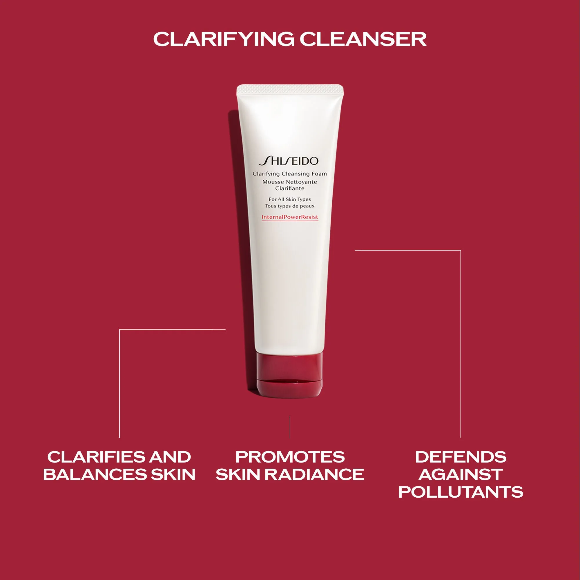 Shiseido Clarifying Cleansing Foam (for all skin types)