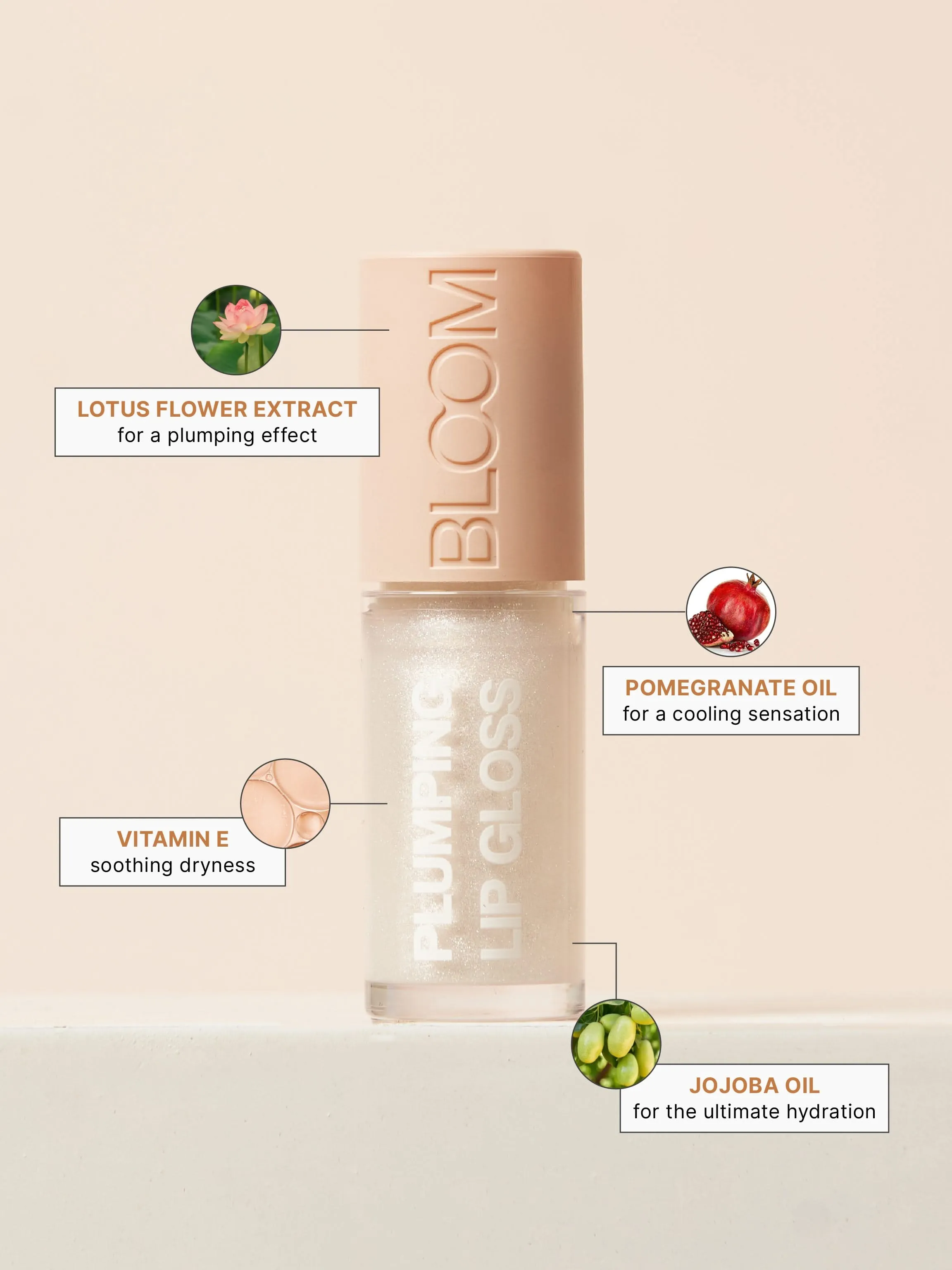 Studiowest Bloom Transparent 01 Crystal Lip Gloss - 7 GM