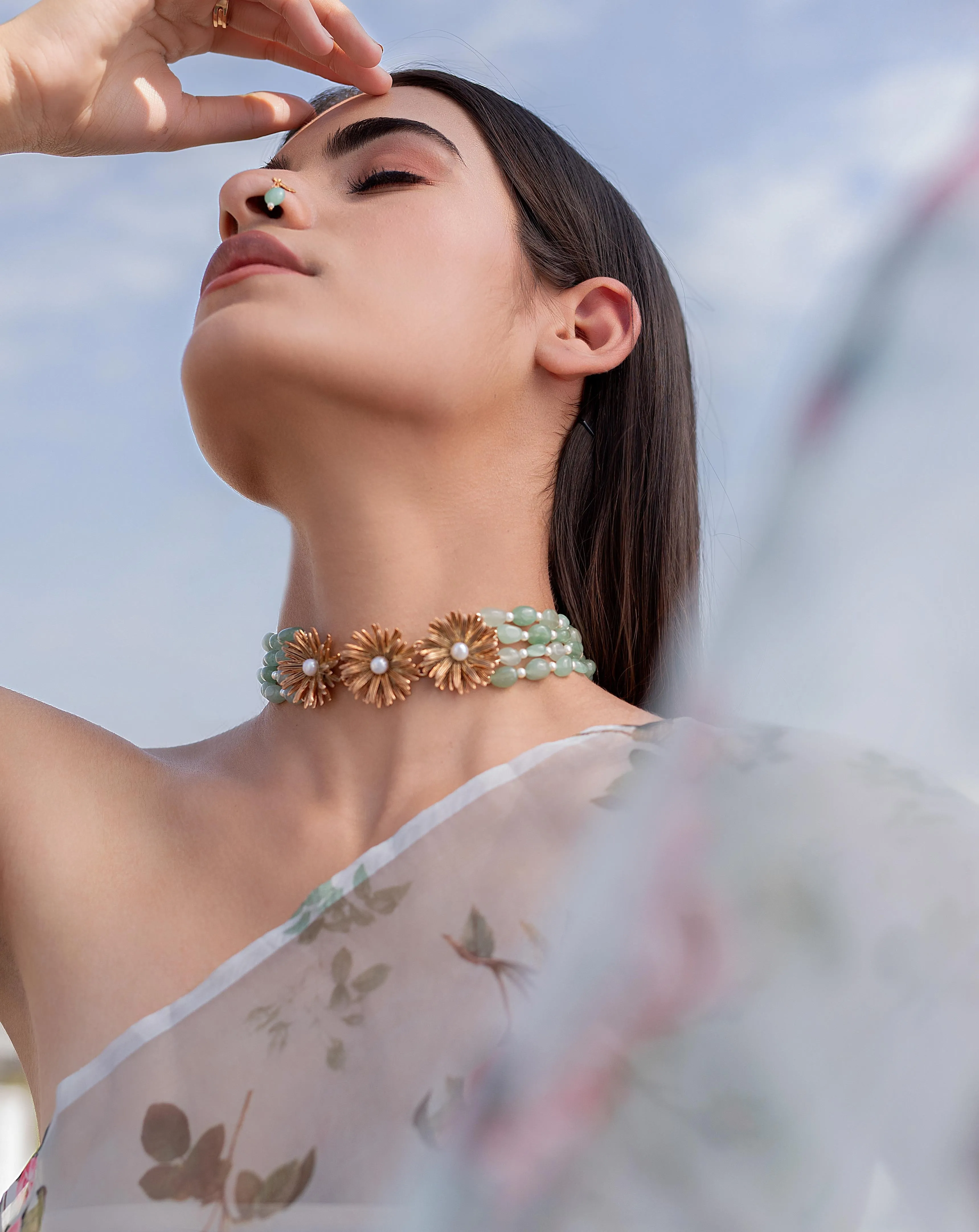 Three Flower Choker